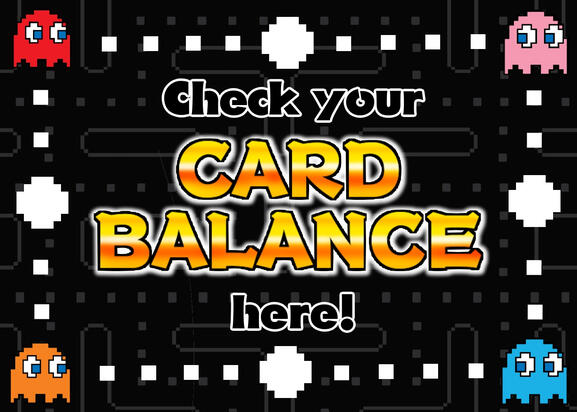 Card balance poster